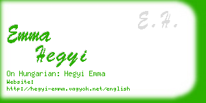 emma hegyi business card